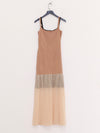 SWAYING 25 Spring/Summer Two-piece Suspender Fishtail Long Skirt SW-SW25SS2L02C3-XING Apricot SW-SW25SS2L02C1